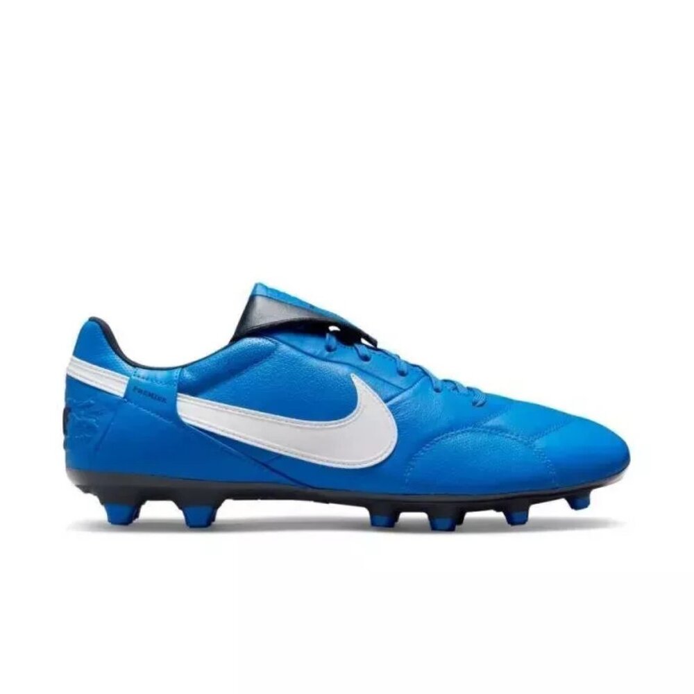 The Nike Premier 3 III Fg AT5889-414 Soccer Cleats Men's Size 7.5  Blue/White